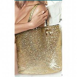 Victoria’s Secret Gold Sequin tote bag